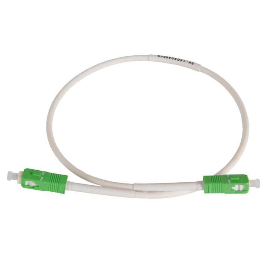 Abonnentsnor SC/APC - SC/APC 1m Hvit
