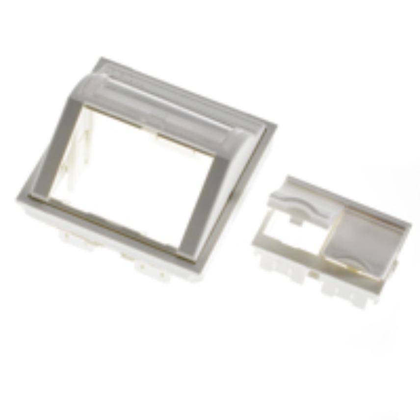 LANmark UK Style Angled 50 x 50 Module 2 Snap-In White