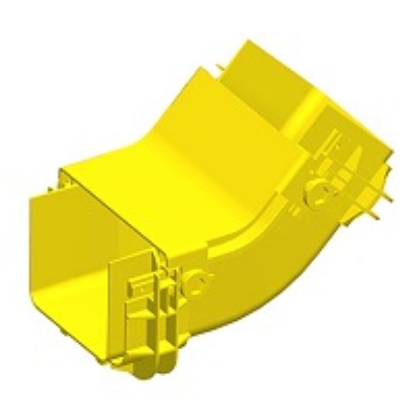 FIBREROUTE 240mm(9.45 Inch) 45° Vertical Internal Bend Cover