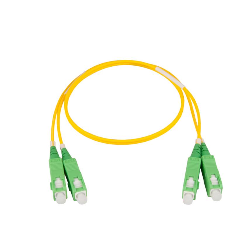Snor dobbel SC/APC-SC/APC 5m, Gul