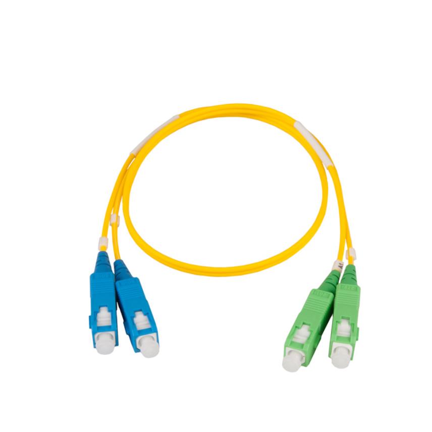 Snor dobbel SC/UPC-SC/APC 5m, Gul