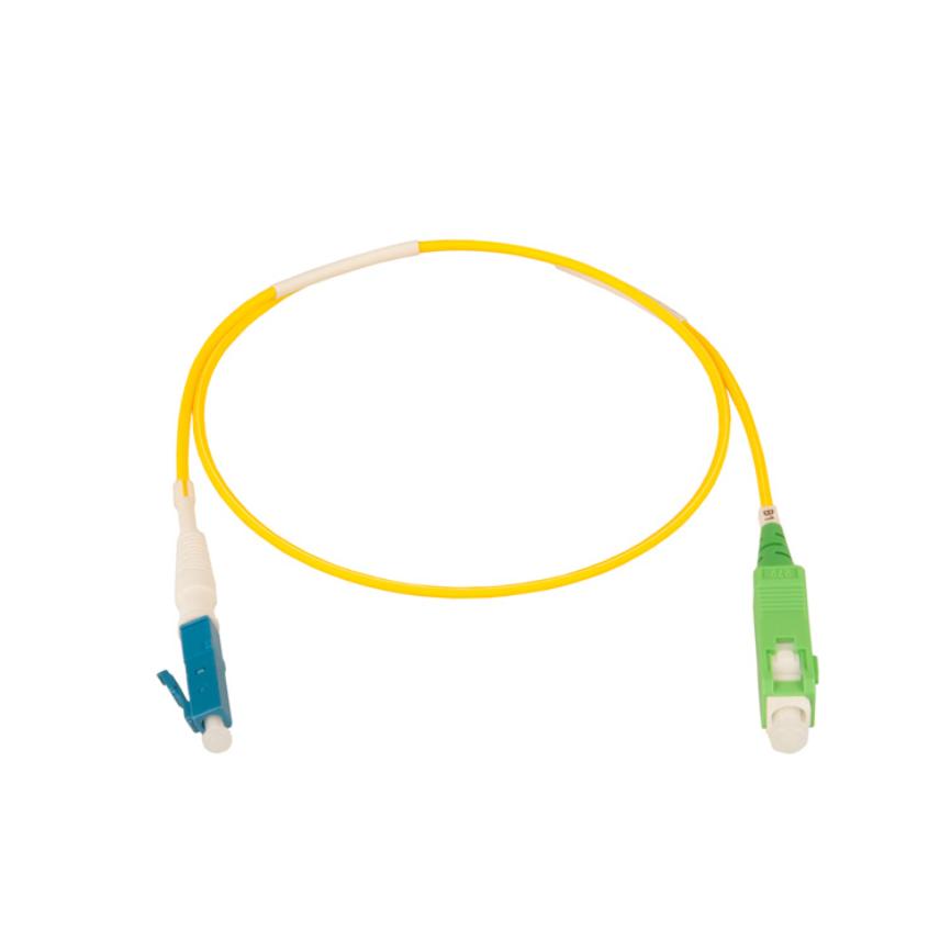 Snor enkel SC/APC-LC/UPC 1m, Gul