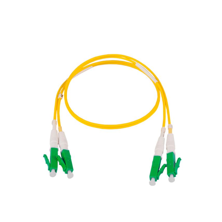 Snor dobbel LC/APC-LC/APC 2m, Gul