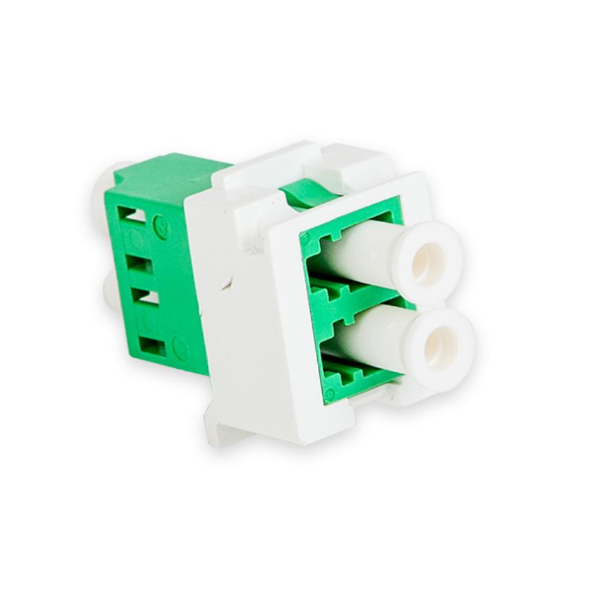 LANmark-OF Duplex LC Snap-In Adaptor Singlemode APC