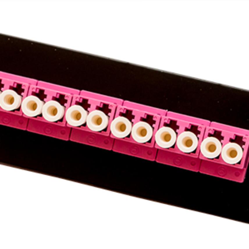 LANmark-OF Adaptor Plate 12 LC Multimode Violet