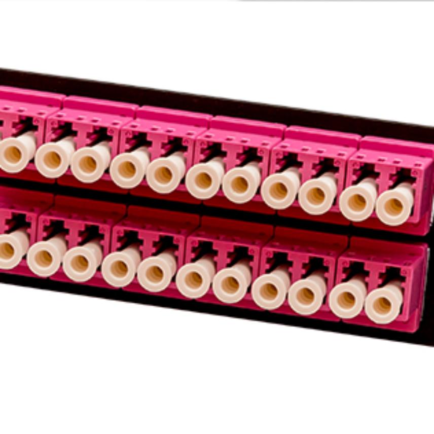 LANmark-OF Adaptor Plate 24 LC Multimode Violet