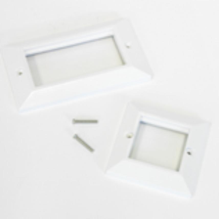UK Style 50 x 50 Frame Beveled White