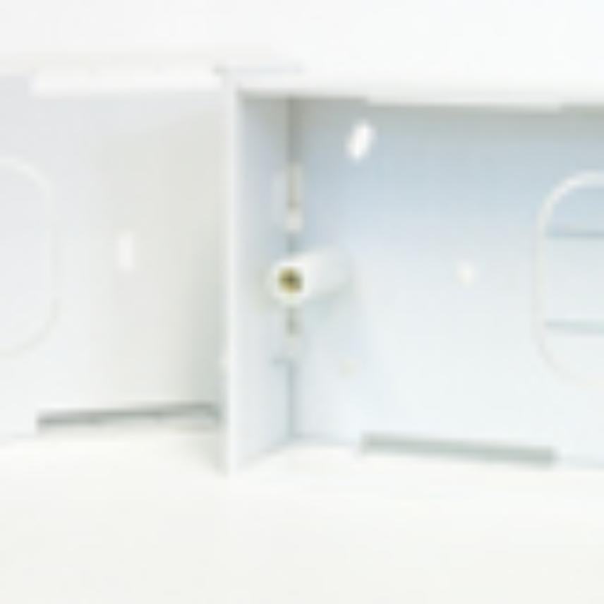 UK Style Backbox Double Gang White