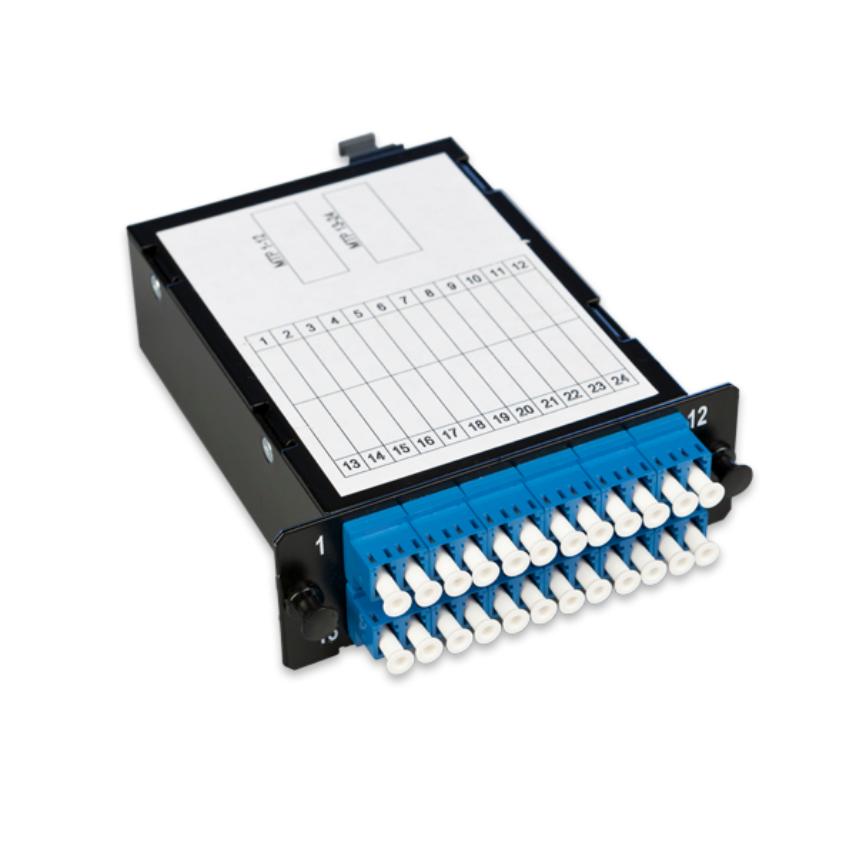 LANmark-OF Plug&Play Low Loss Module Female Crossed 24 LC SM Blue