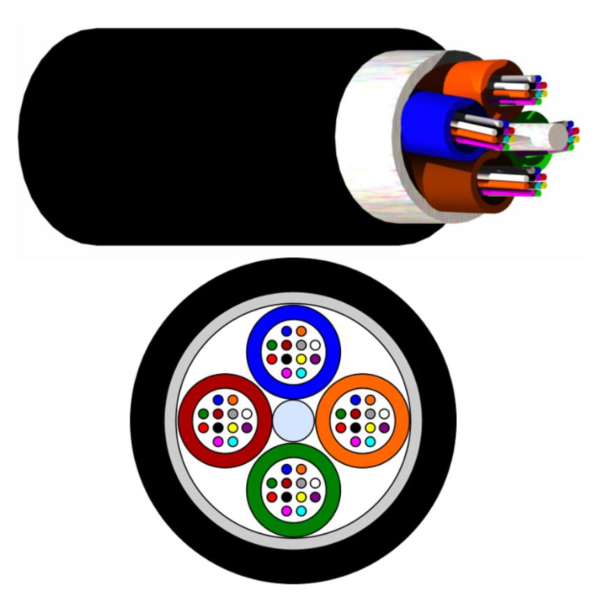 LANmark-OF MG 24x Singlemode 9/125 OS2 PE Black