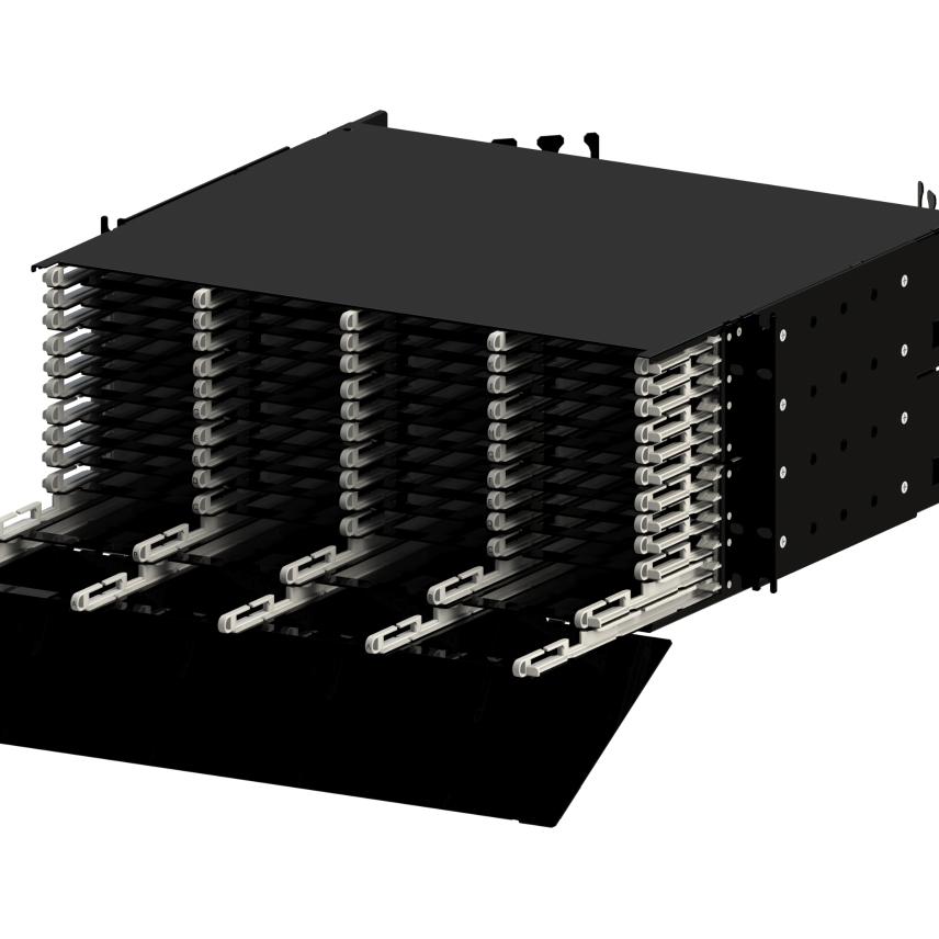 LANmark-OF ENSPACE UHD Patch Panel 4U 48x Modules Black