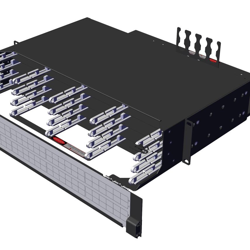 LANmark-OF ENSPACE HD Patch Panel 2U 16x Modules Black