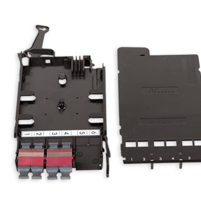 LANmark-OF ENSPACE Adaptor Modul 4x MTP Multimode Key Opp Key Ned Fiolett