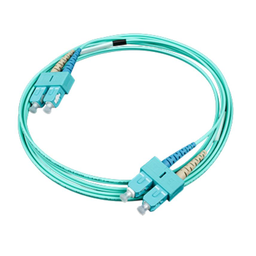 LANmark-OF Slimflex Patch Cord DSC-DSC OM3 LSZH Xm Aqua