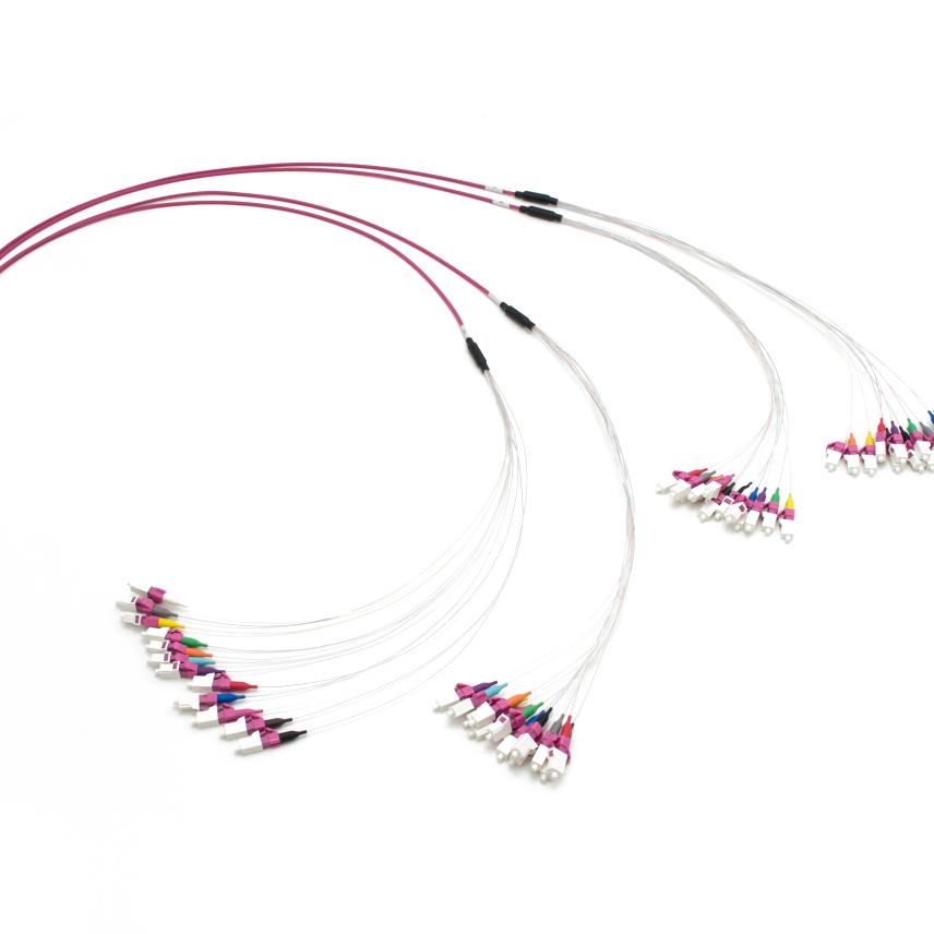 LANmark-OF ENSPACE Pre-Term OM4 x48F LC(900µm)-LC(900µm) fan out E xxxm LSZH B2ca Violet