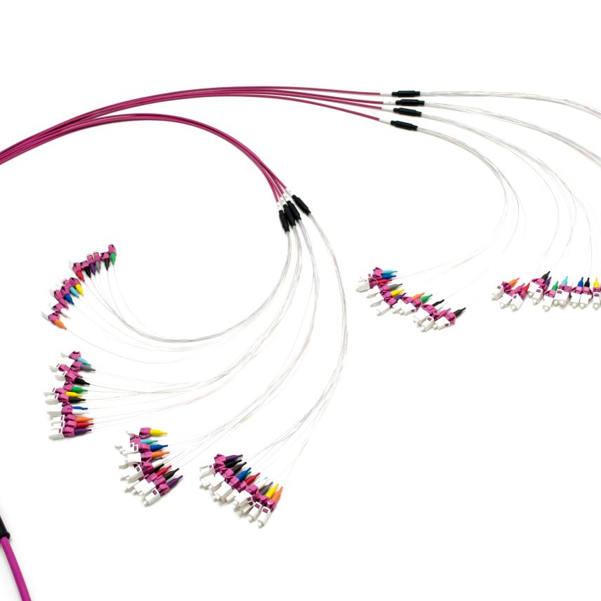 LANmark-OF ENSPACE Pre-Term OM4 x96F LC(900µm)-LC(900µm) fan out E xxxm LSZH B2ca Violet