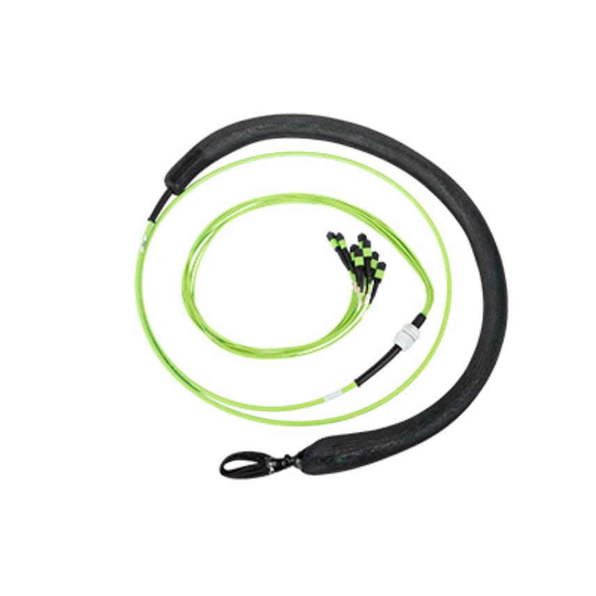 LANmark-OF ENSPACE Method B Pre-Term OM5 x12F MTP/M-MTP/M Ultra Low Loss fan out E xxxm LSZH B2ca Lime Green