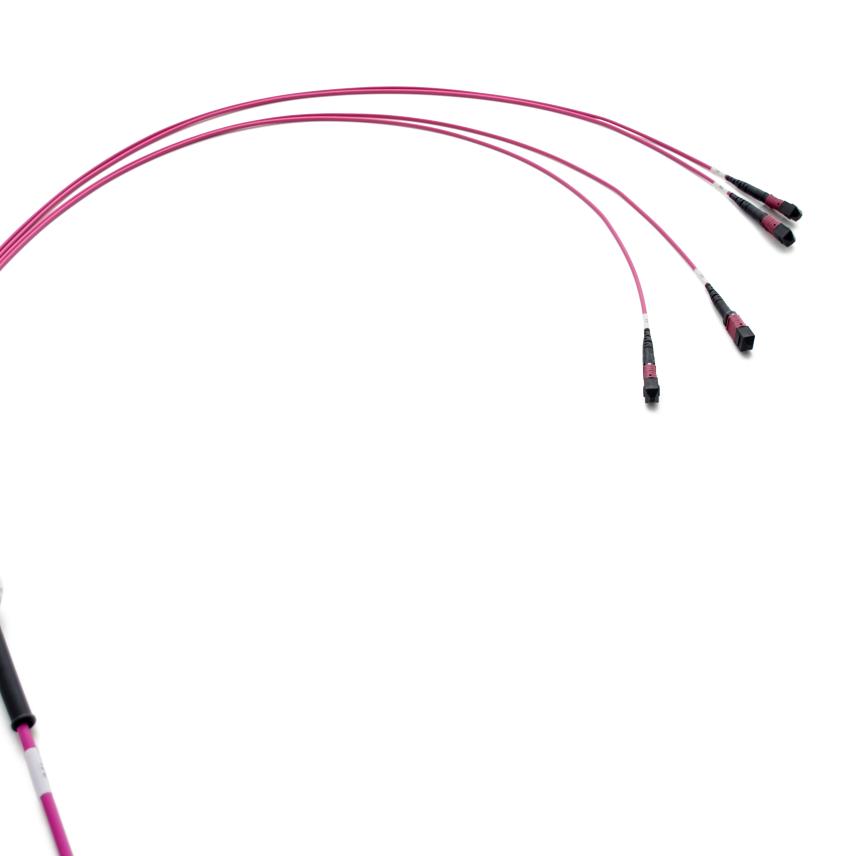 LANmark-OF ENSPACE Method B Pre-Term OM4 x12F MTP/M-MTP/M Ultra Low Loss fan out E xxxm LSZH B2ca Violet