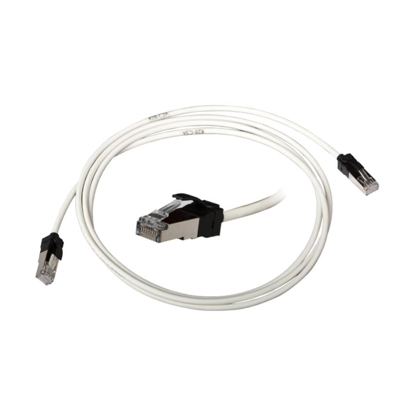 LANmark-6A Slimflex Patch Cord S/FTP Cat 6A RJ45 LSZH White 2m