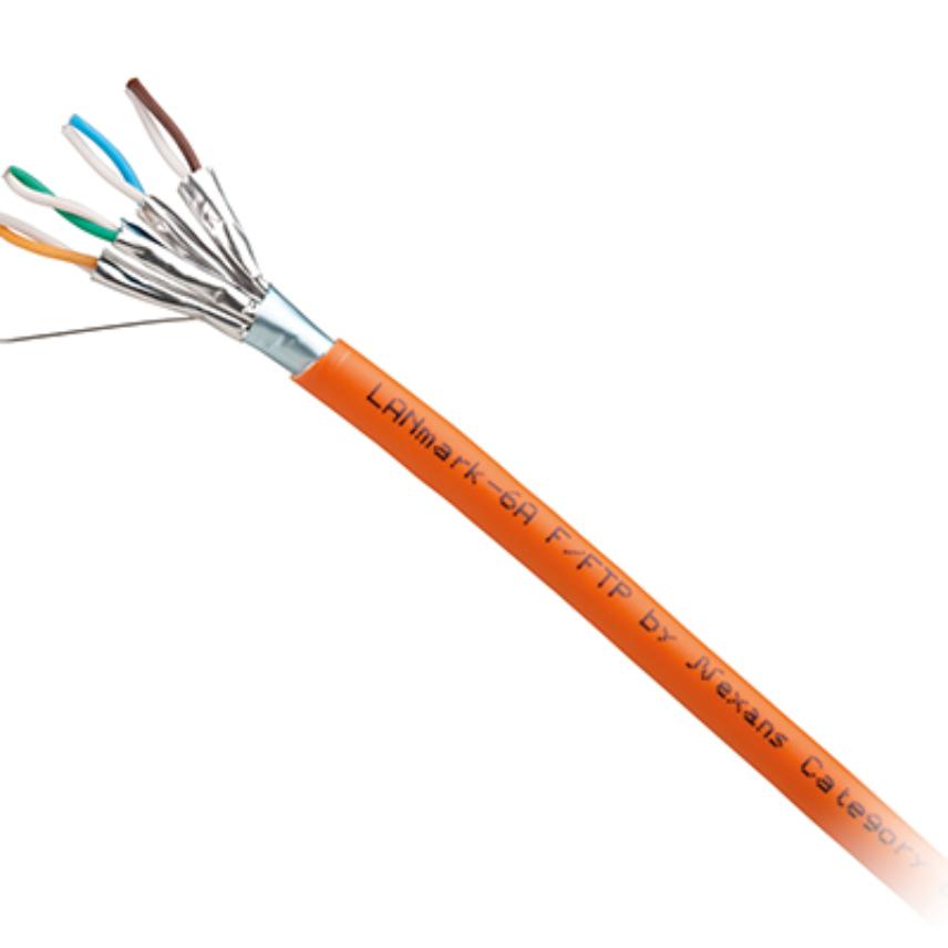 LANmark-6A F/FTP AWG23 Cat 6A LSZH Cca s1a d1 a1 Orange 500m reel