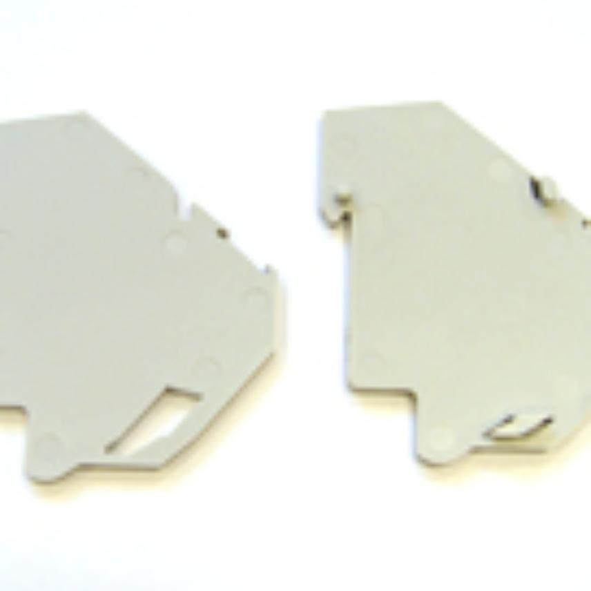 LANmark Industry side cover DIN-Rail mount Category 7A grey