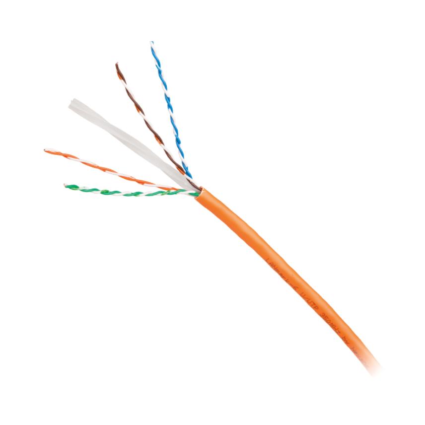 LANmark-6 U/UTP AWG23 Kat 6 350 MHz LSZH Cca S1a D1 a1 oransje 500m trommel