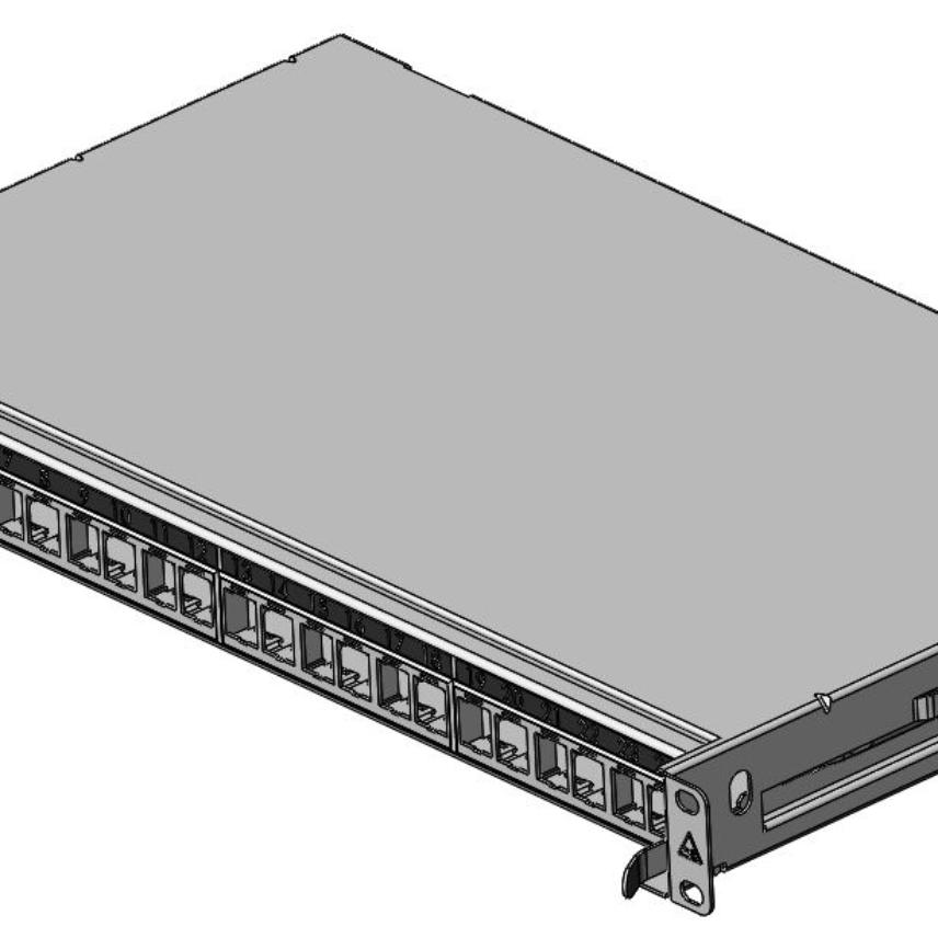 LANmark-OF Patch Panel Snap-In Sliding White