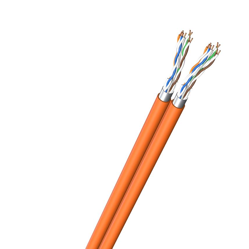 LANmark-6A F1/UTP Tvilling AWG23 Kat 6A LSZH Orange 500m