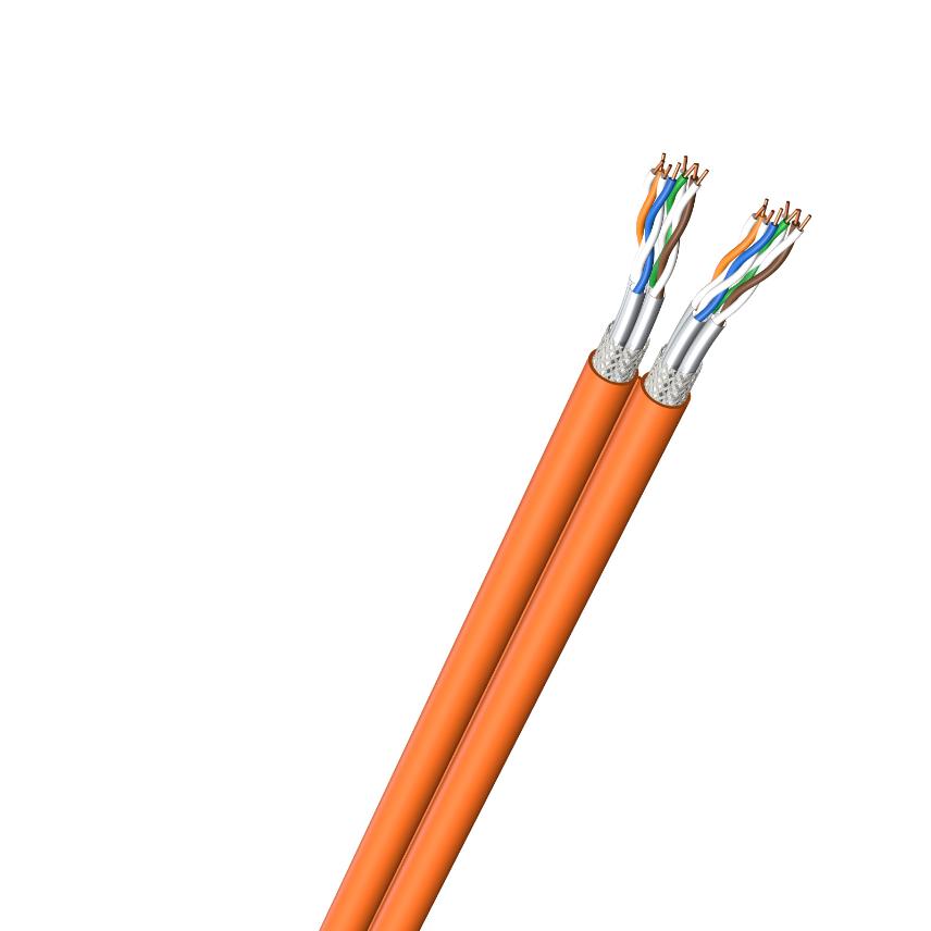 LANmark-7 S/FTP Tvilling AWG23 Kat 7 LSZH Orange 500m